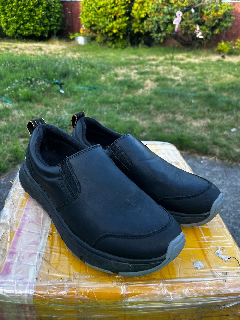 Gerry Moc II Men's Black Slip-On Work Waterproof Shoes Size 12
